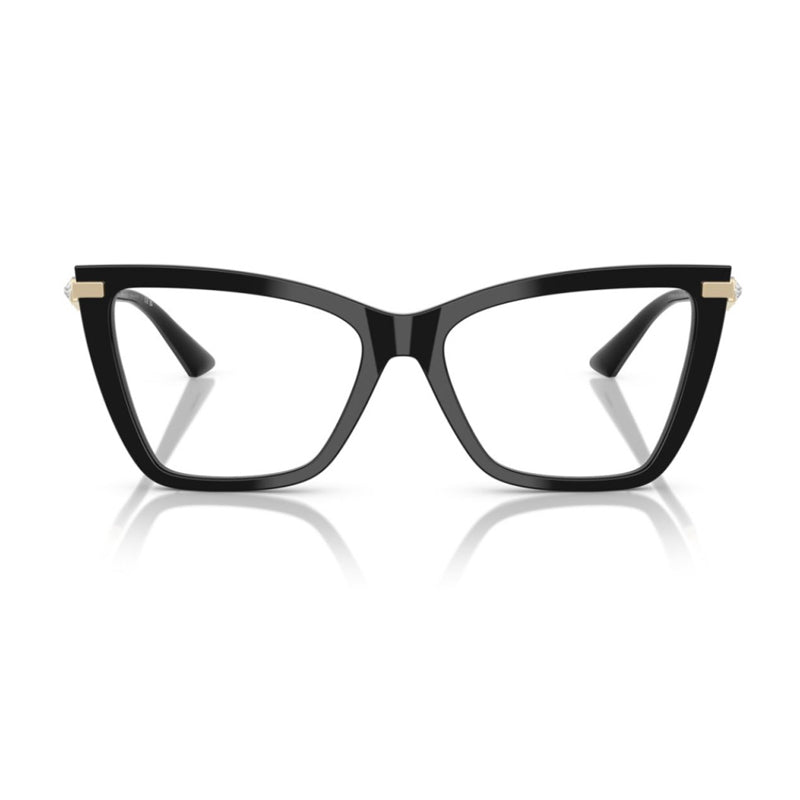 Gafas 53 mm color negro y dorado