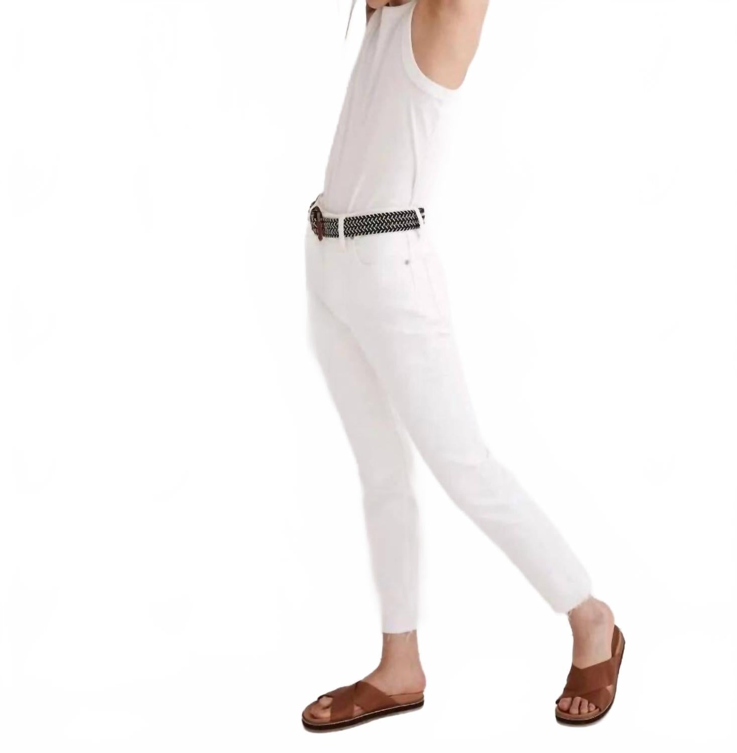 Jean color blanco
