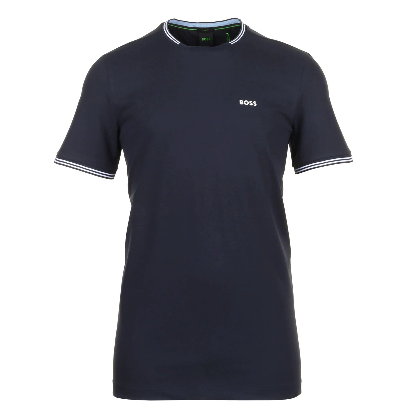 Camiseta de hombre de manga corta con cuello redondo color azul marino