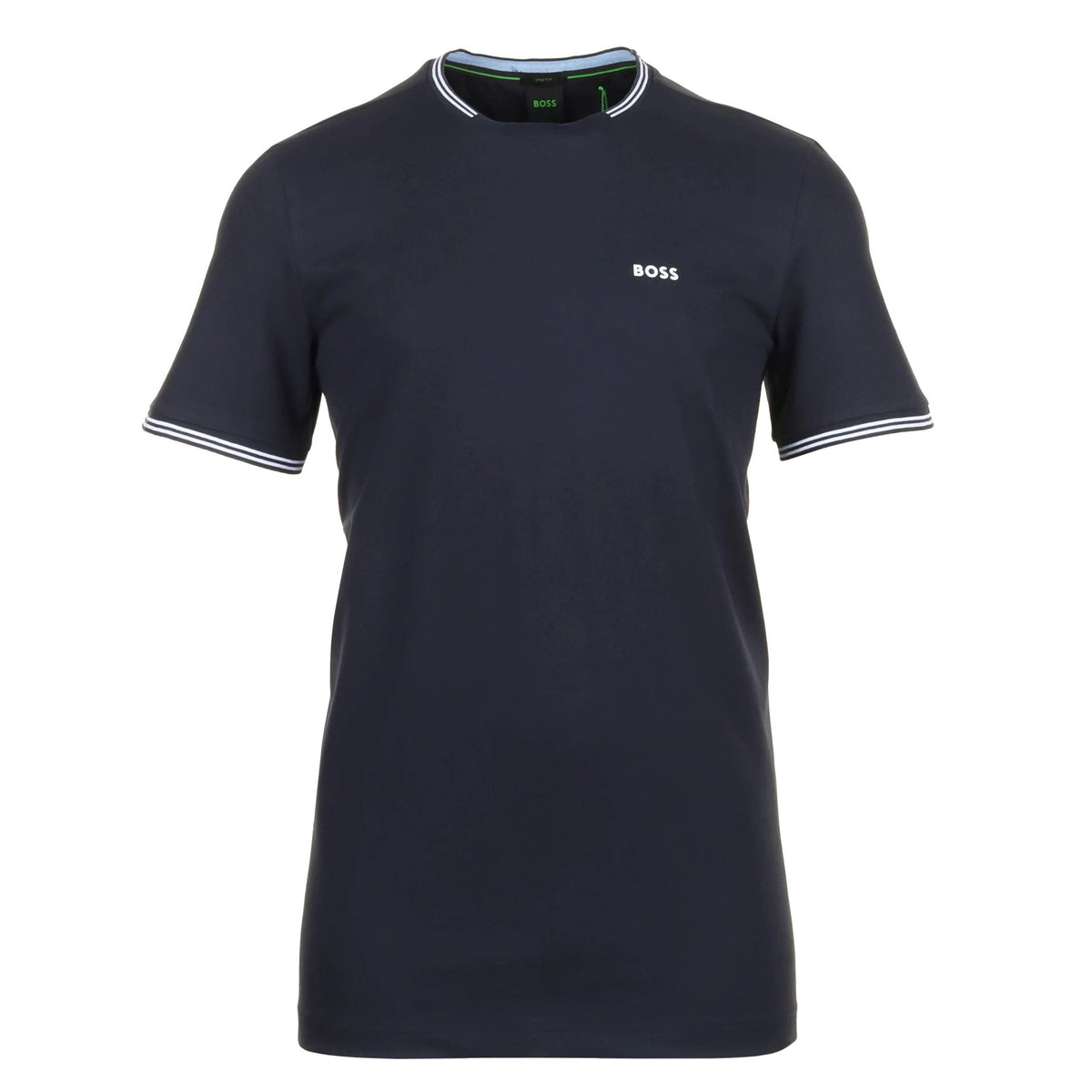 Camiseta de hombre de manga corta con cuello redondo color azul marino