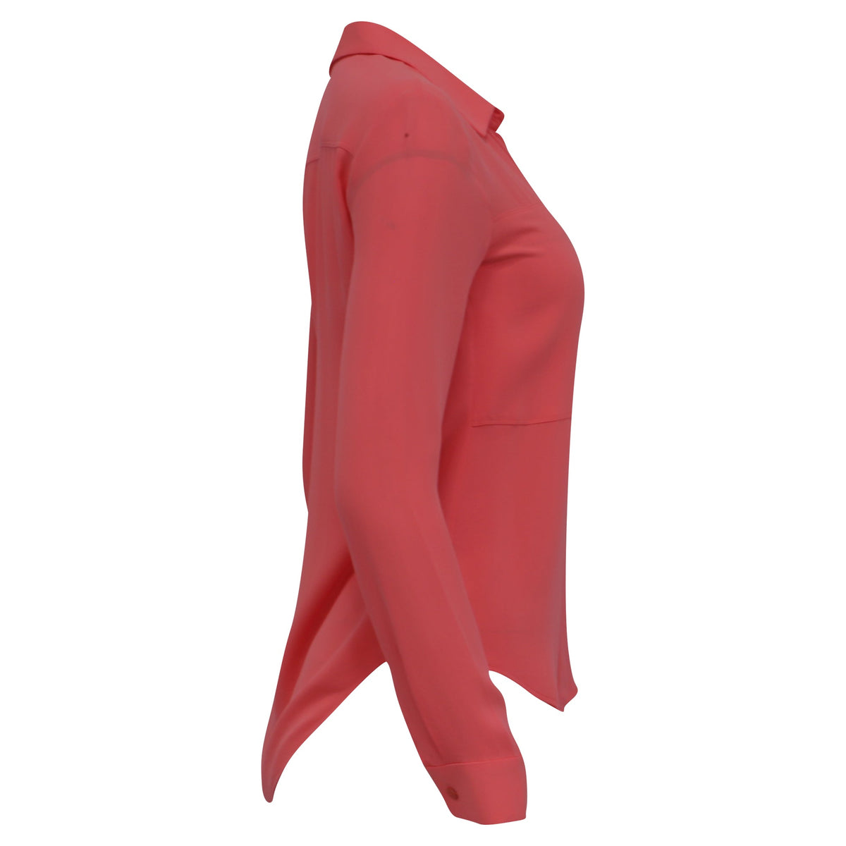 Blusa de seda color naranja