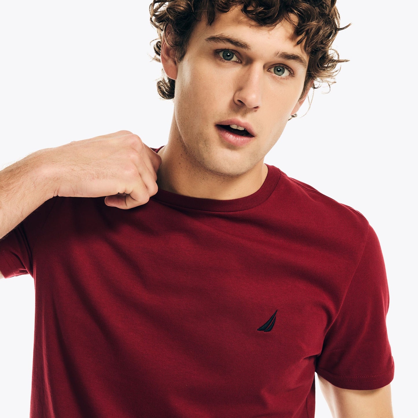 Camiseta de hombre con cuello redondo