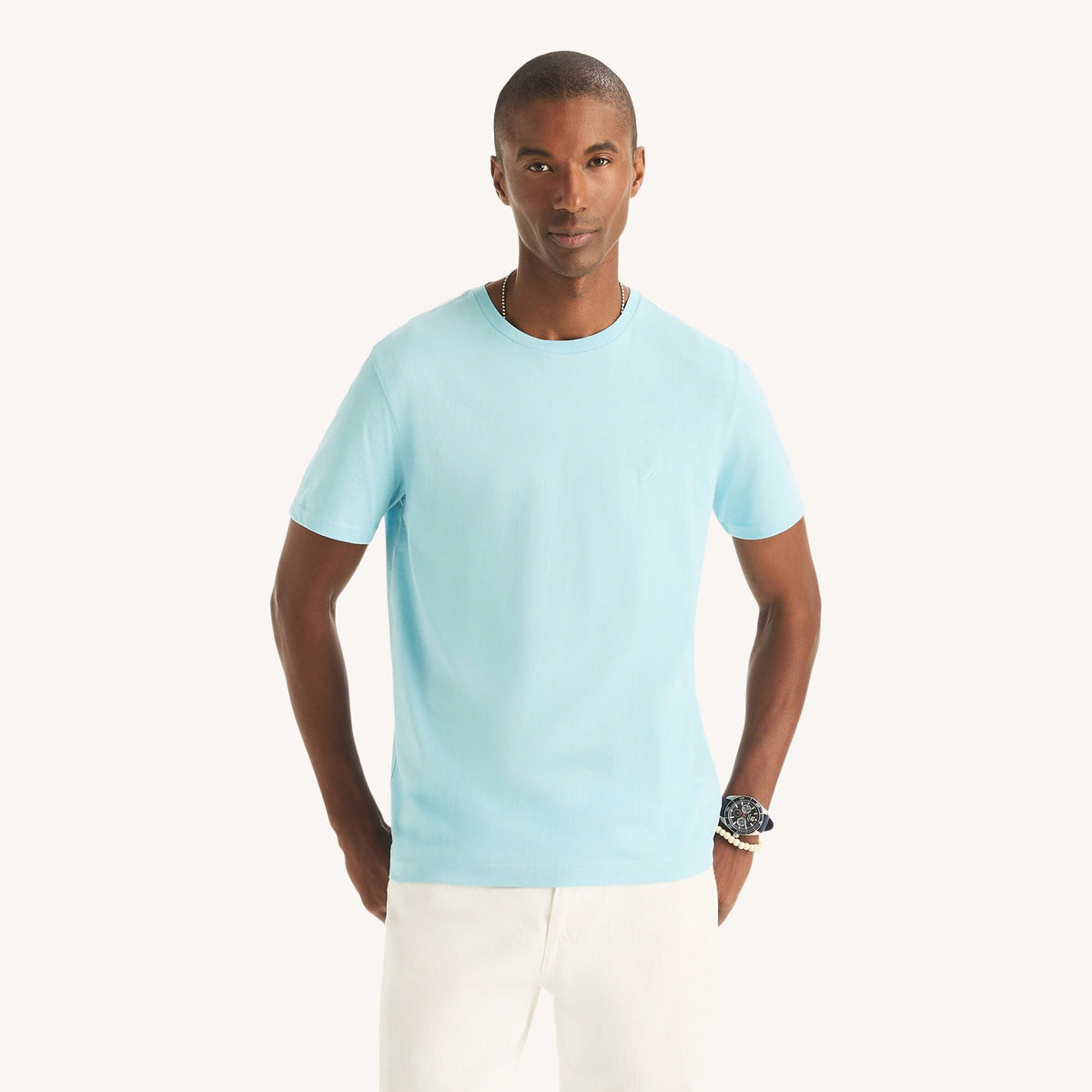 Camiseta de hombre con cuello redondo