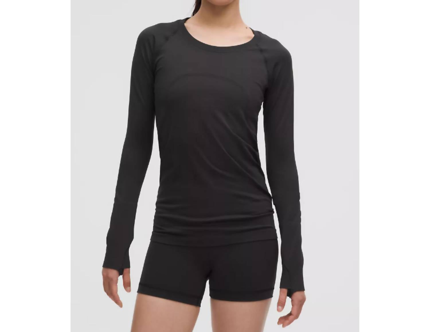 Top de manga larga color negro
