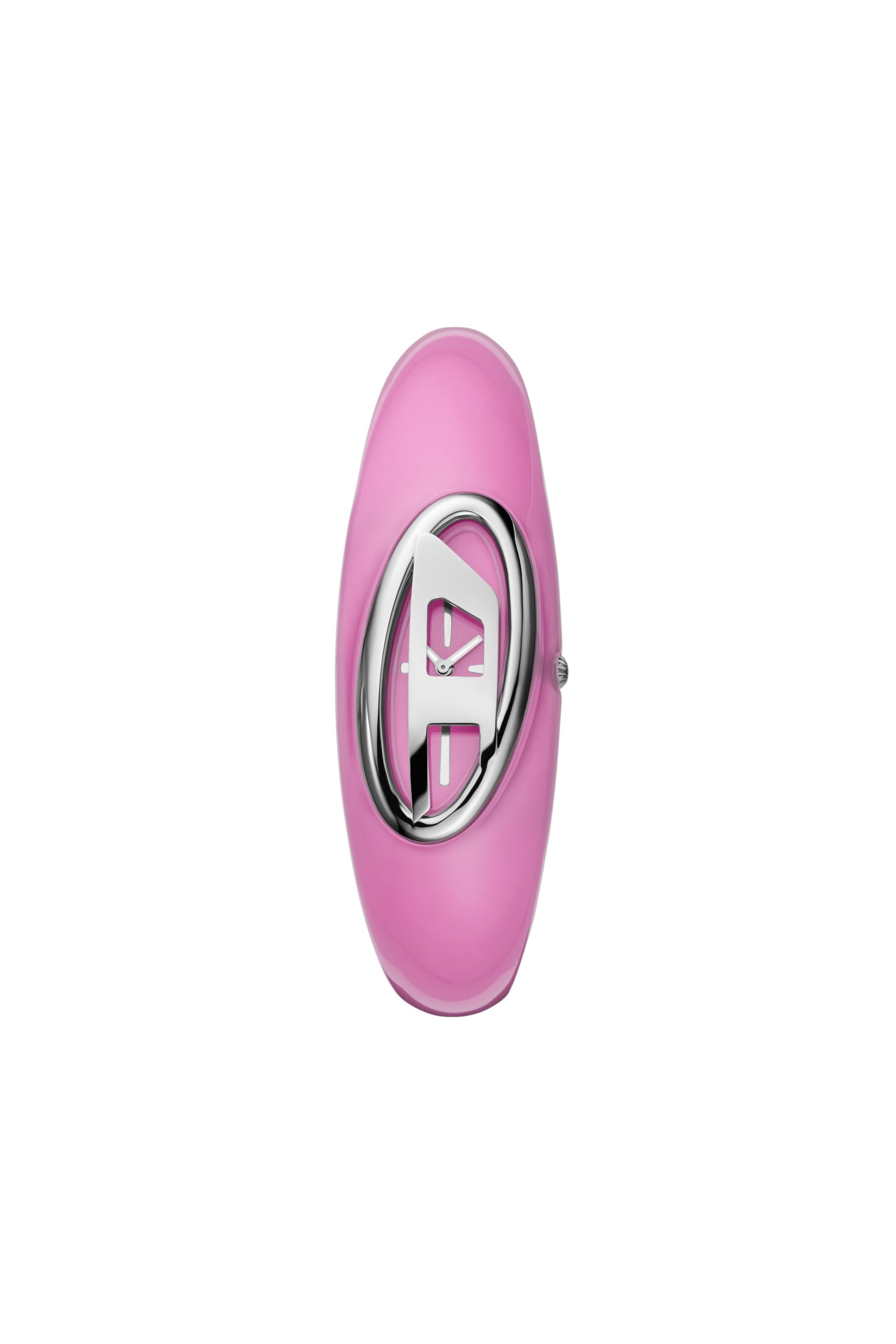 Diesel Wonder-D Reloj de Dos Manecillas Rosado de Nylon y Resina