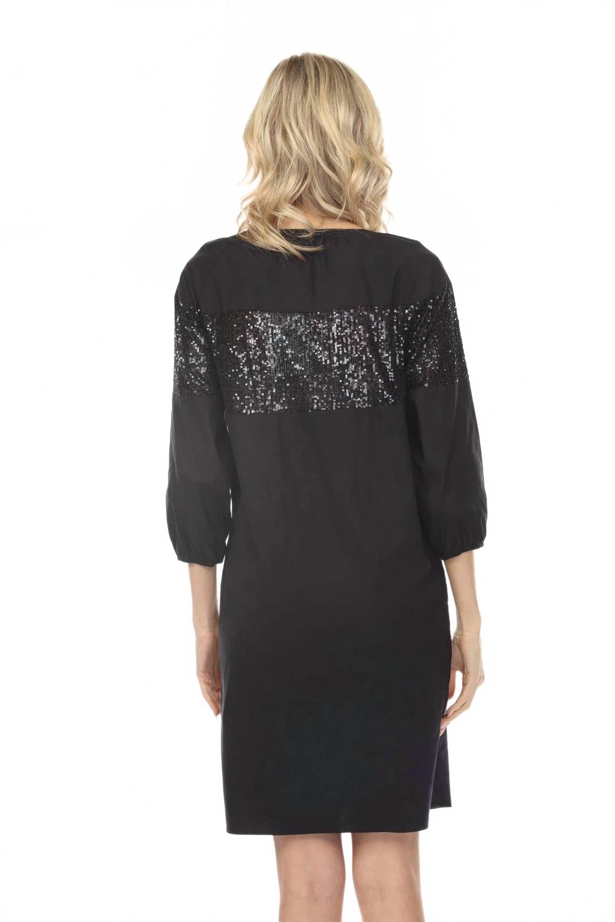 Vestido con lentejuelas color azul