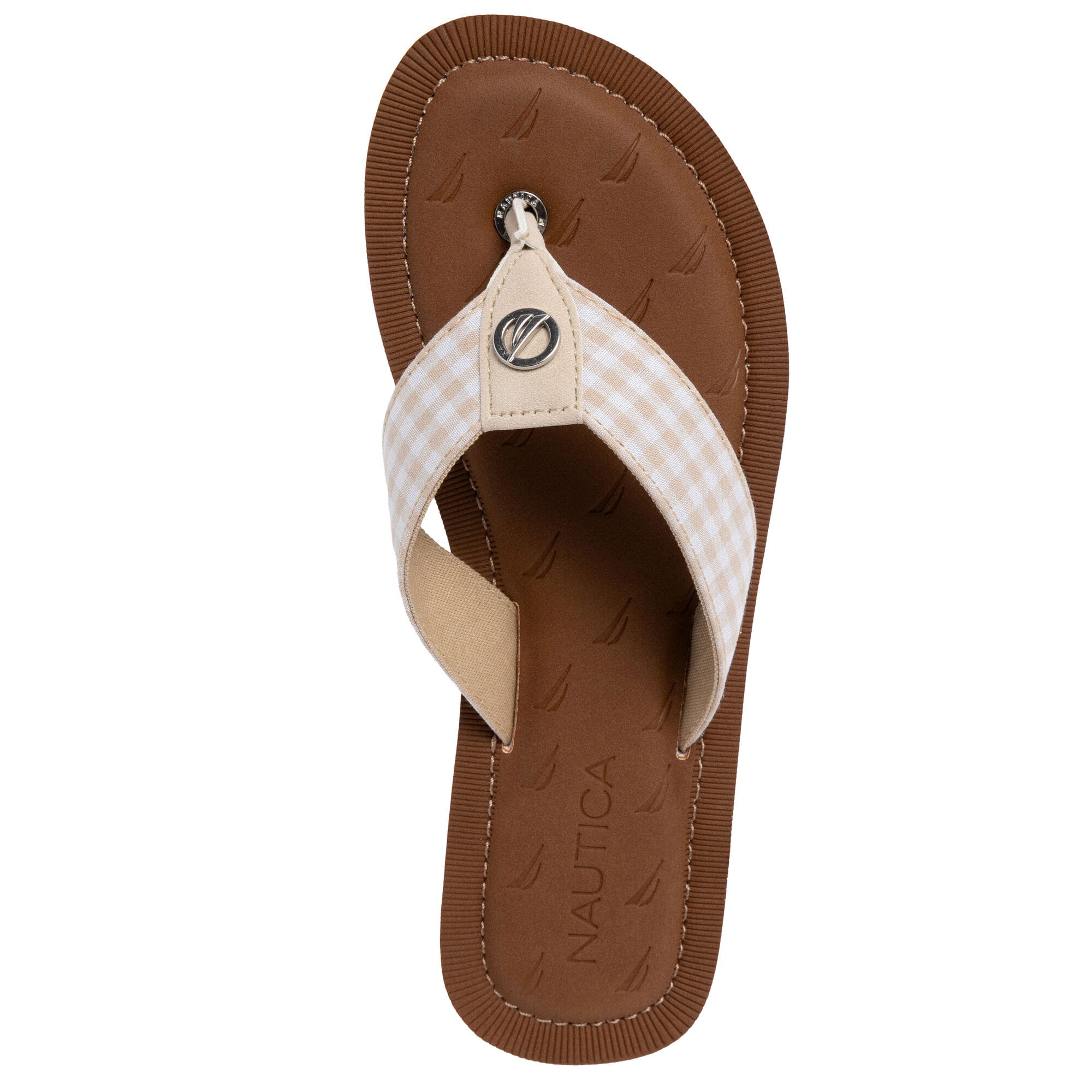 Sandalias de mujer a cuadros