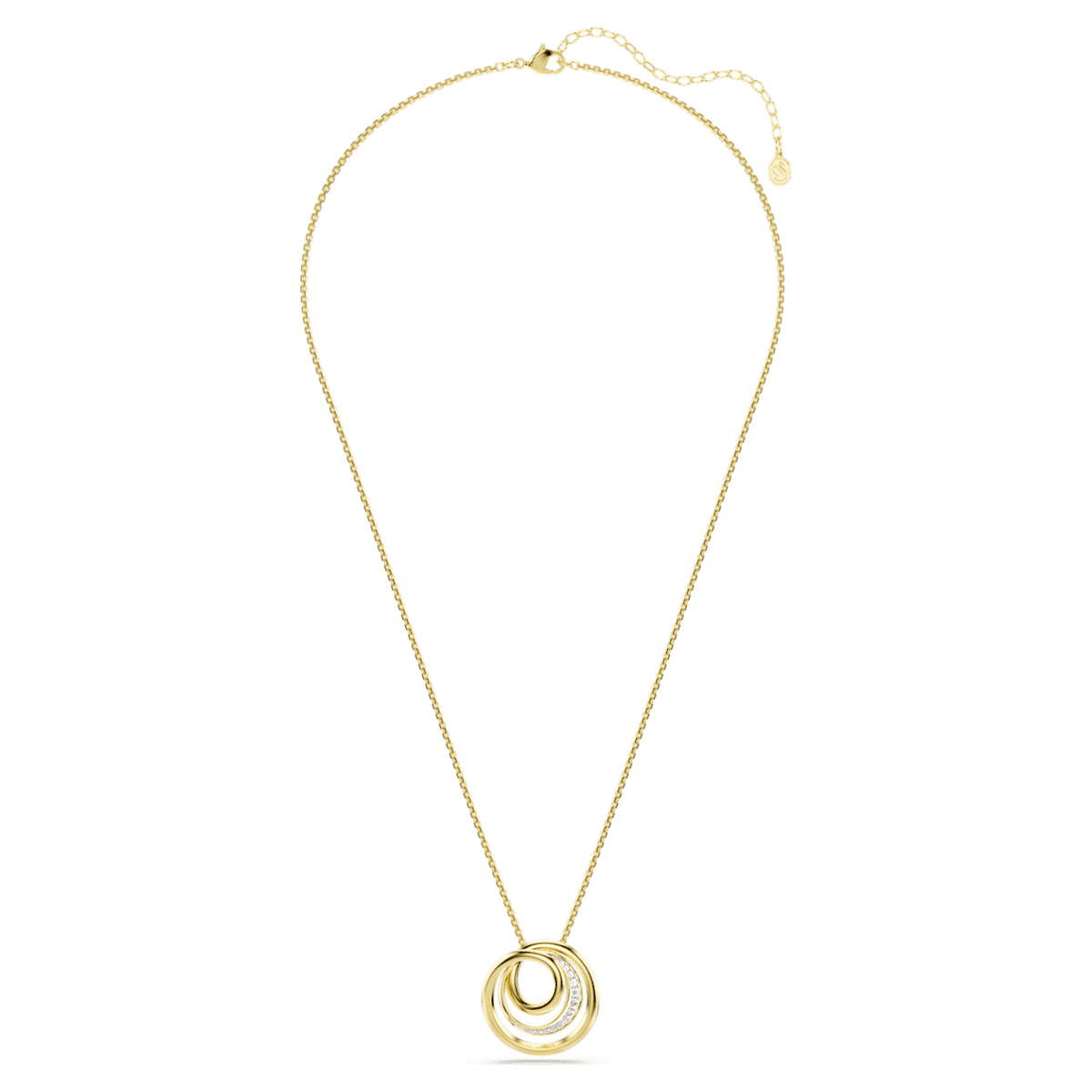 Collar color blanco y dorado