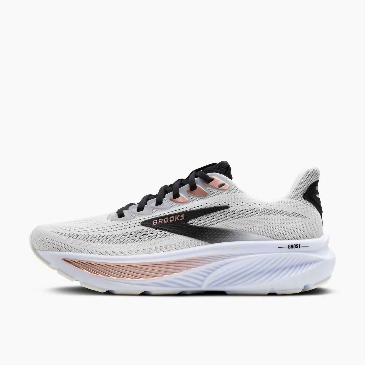 Tenis para correr de mujer color negro y blanco