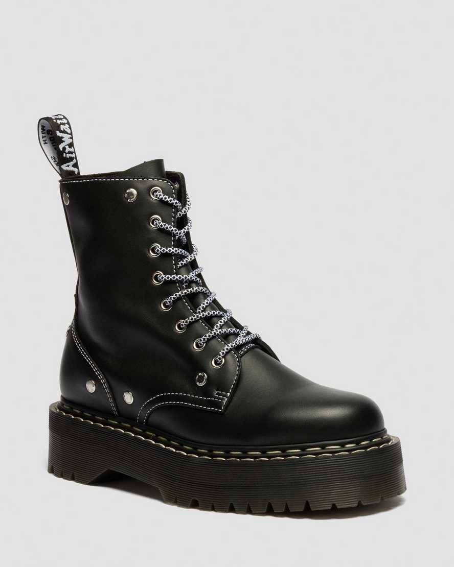 Botas de cuero con plataforma