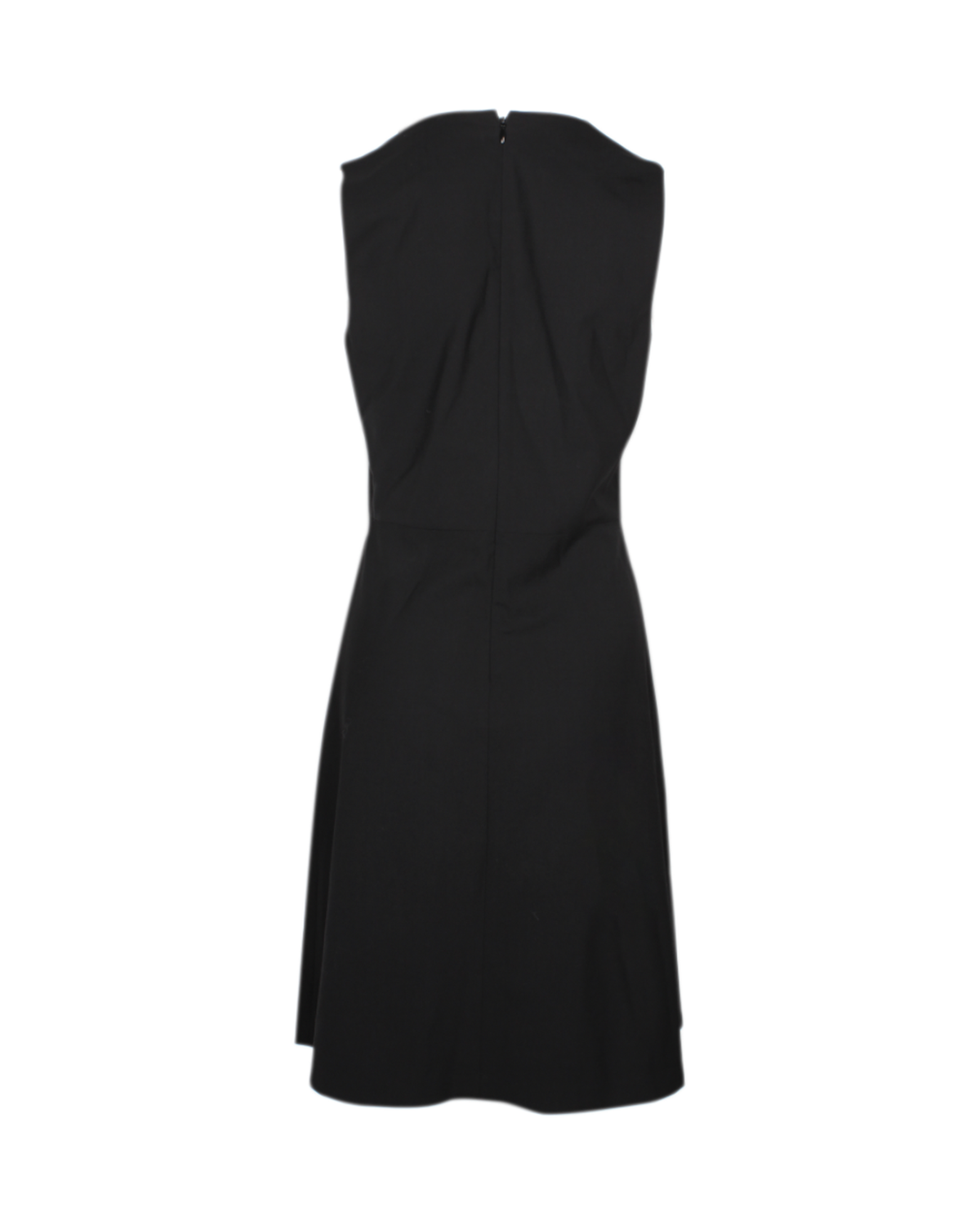 Vestido de lana sin mangas color negro
