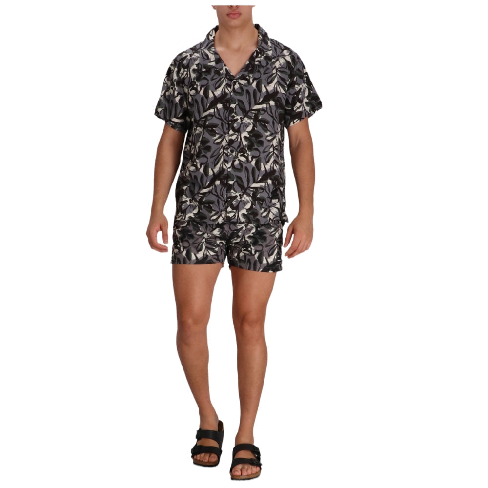 Pantaloneta de baño de hombre color gris