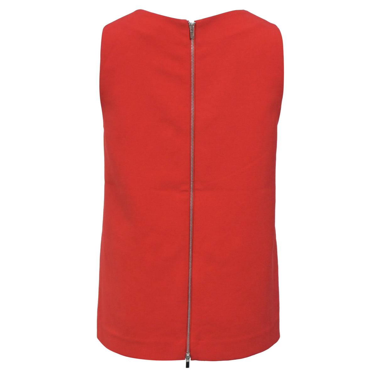 Top sin mangas color rojo