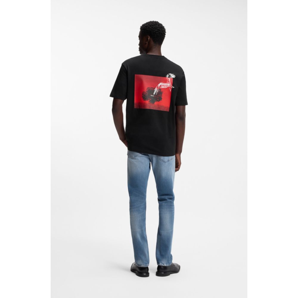 Camiseta de algodón con estampado