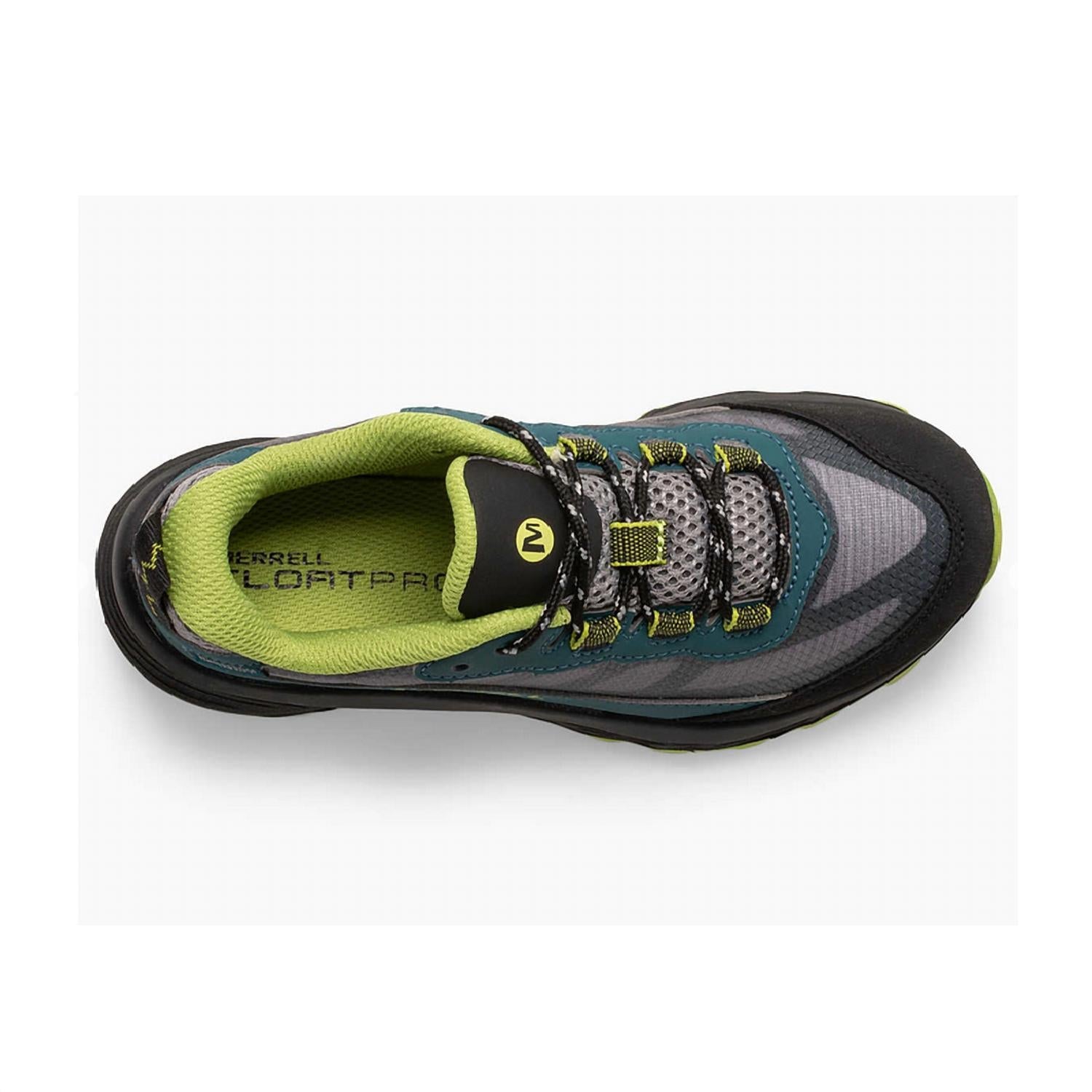 Tenis infantil impermeables color negro y verde