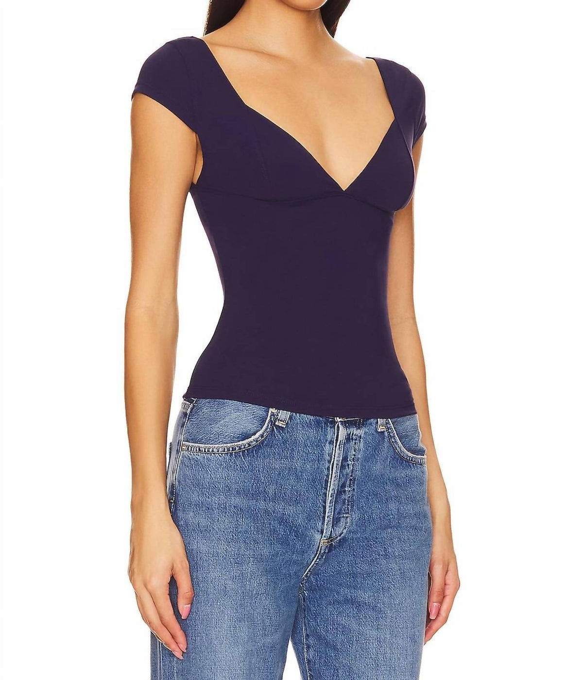 Camiseta sin mangas color azul
