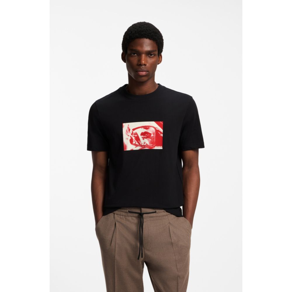 Camiseta de algodón con estampado