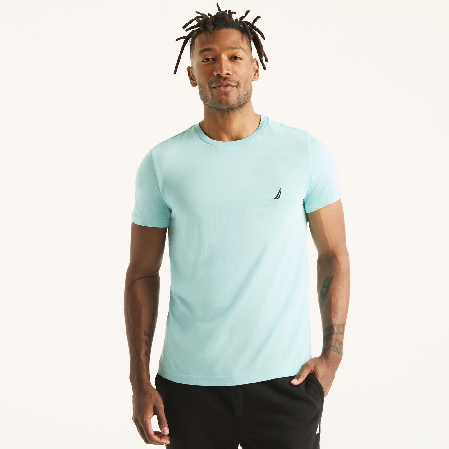 Camiseta de hombre con cuello redondo