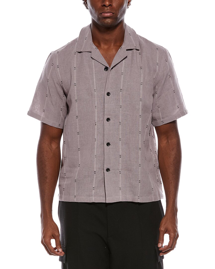 Camisa de mezcla de lino