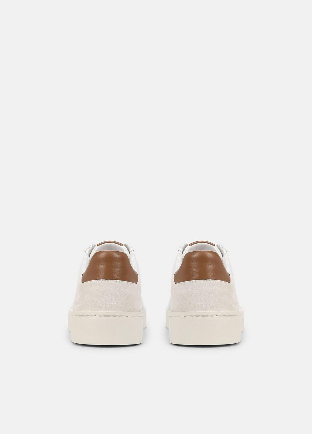 Tenis de cuero con cordones