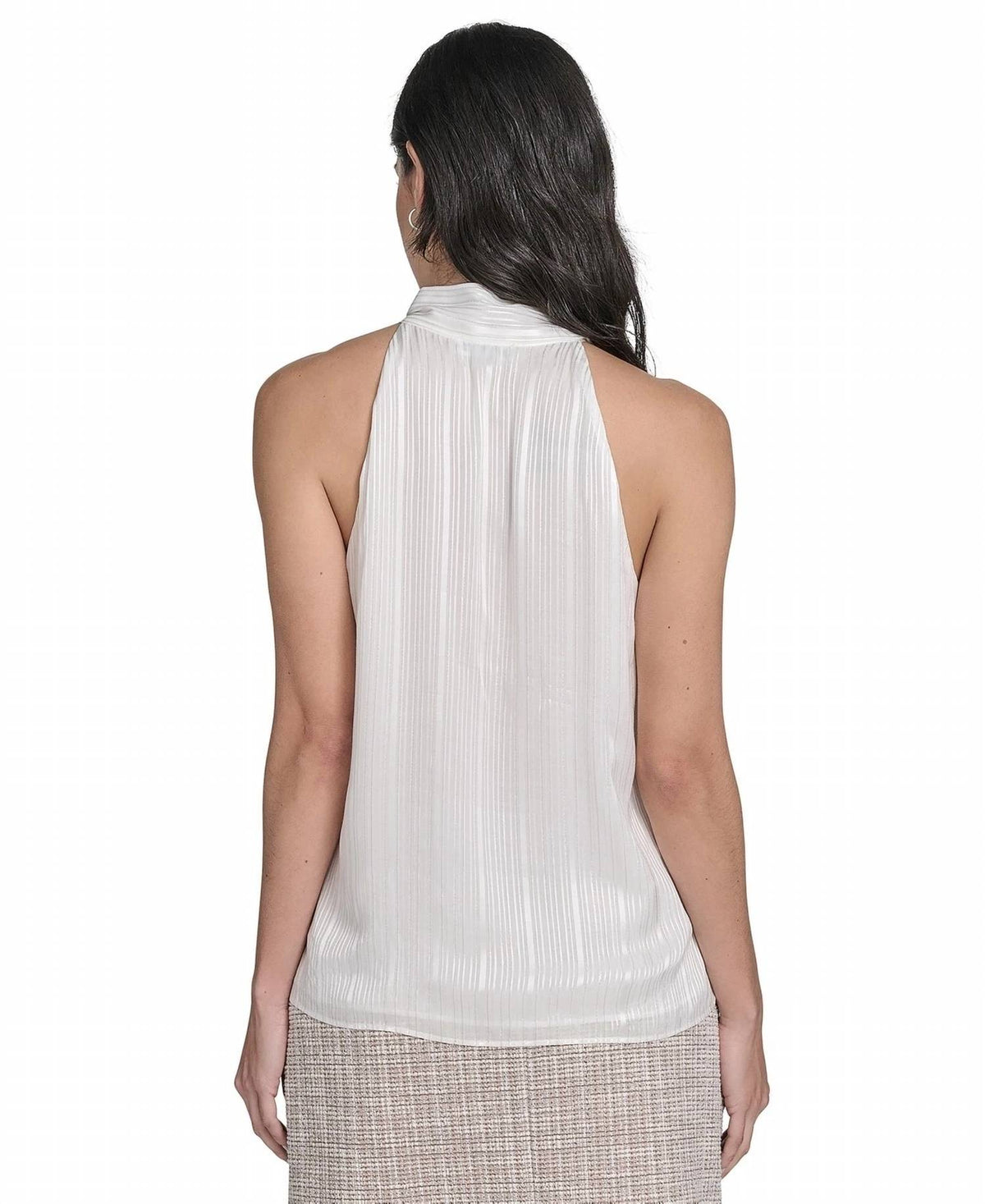Blusa sin mangas color blanco