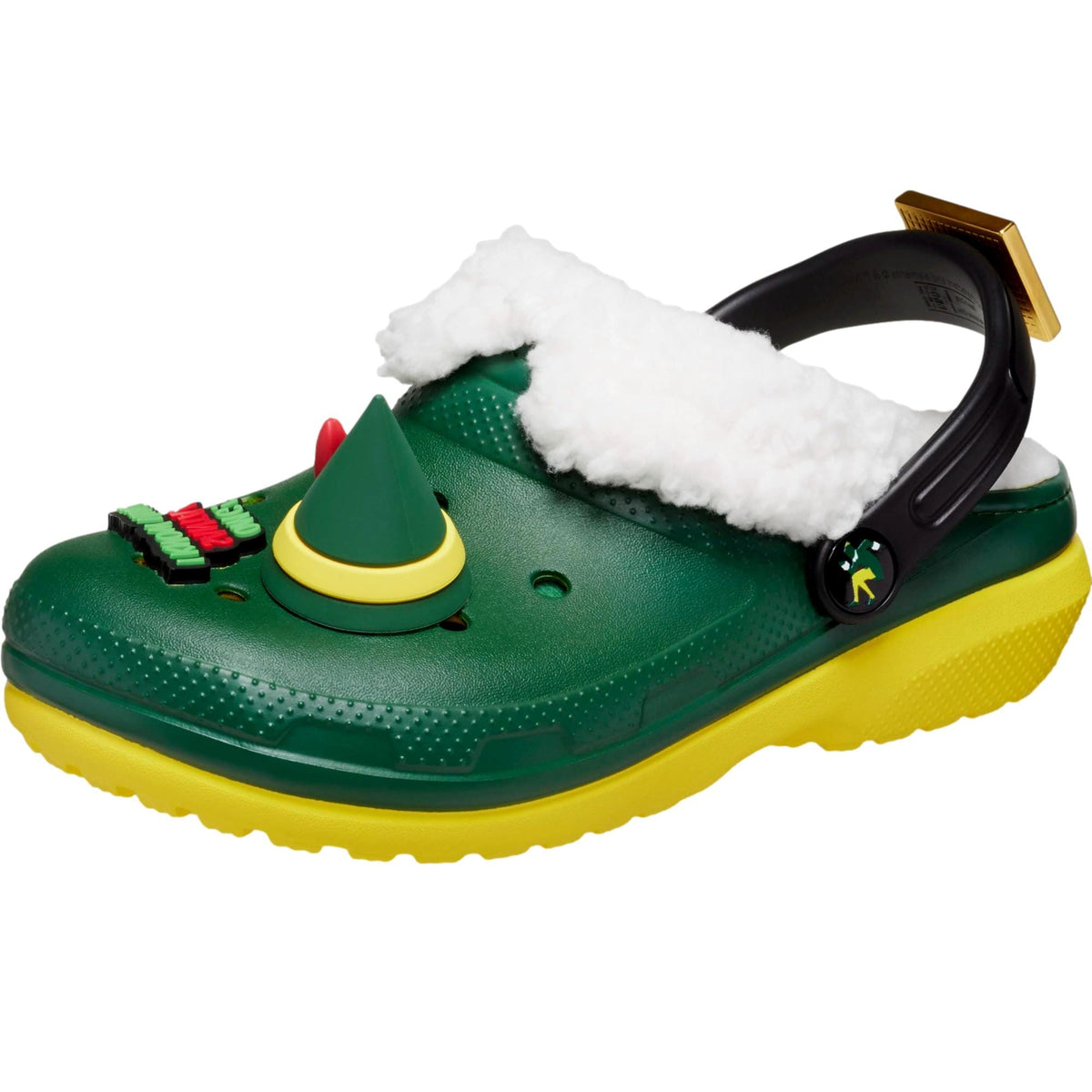 Zuecos infantil color verde y amarillo