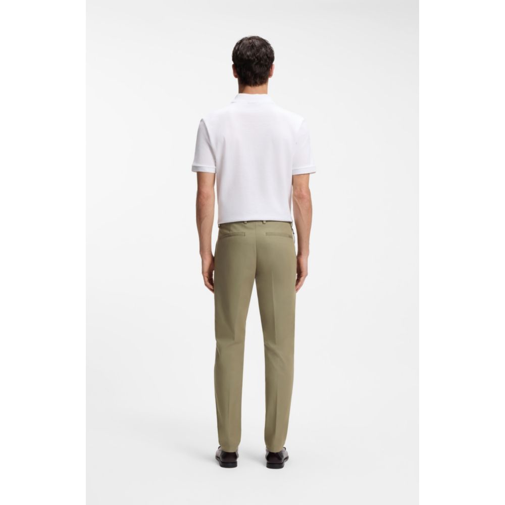 Pantalón de mezcla de algodón de corte ajustado