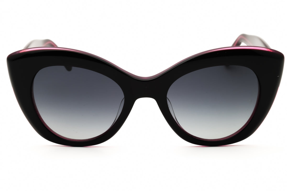 Gafas color gris oscuro y negro y rosado