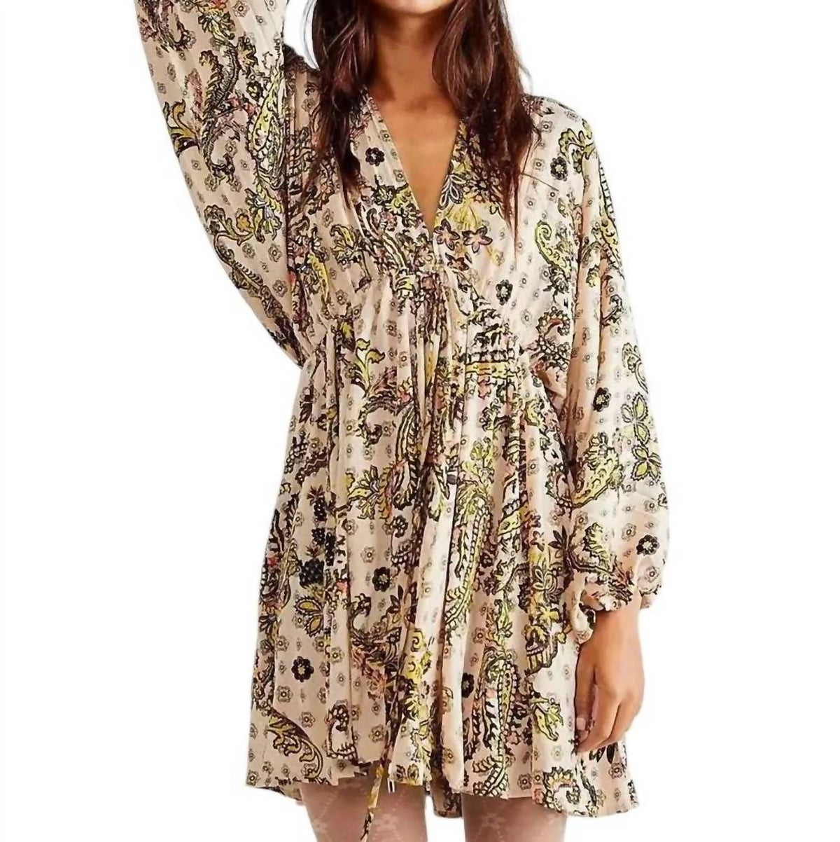 Vestido corto con estampado