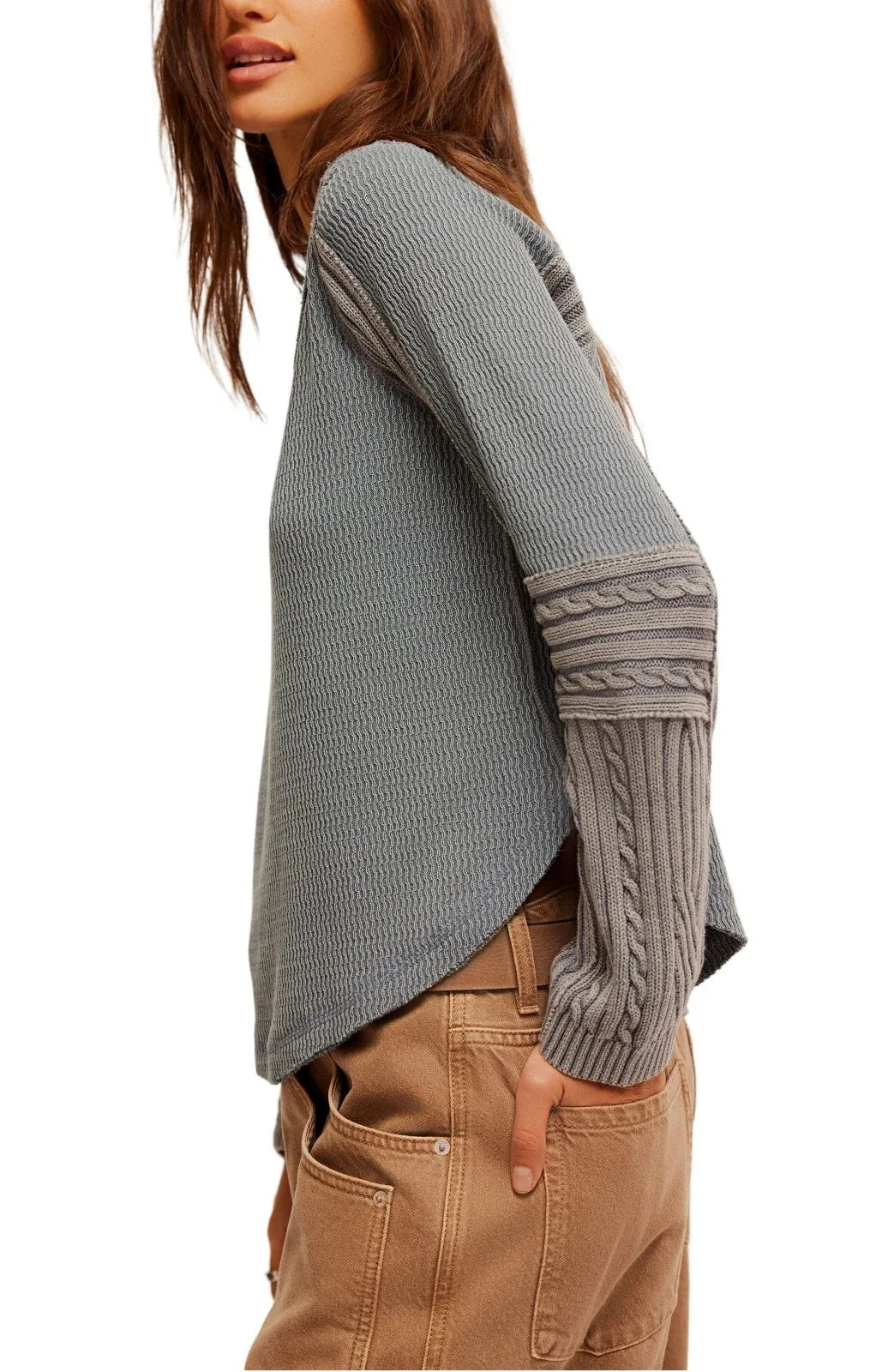 Suéter de mujer color gris