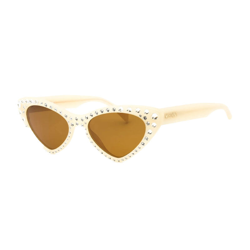 Gafas color café y marfil