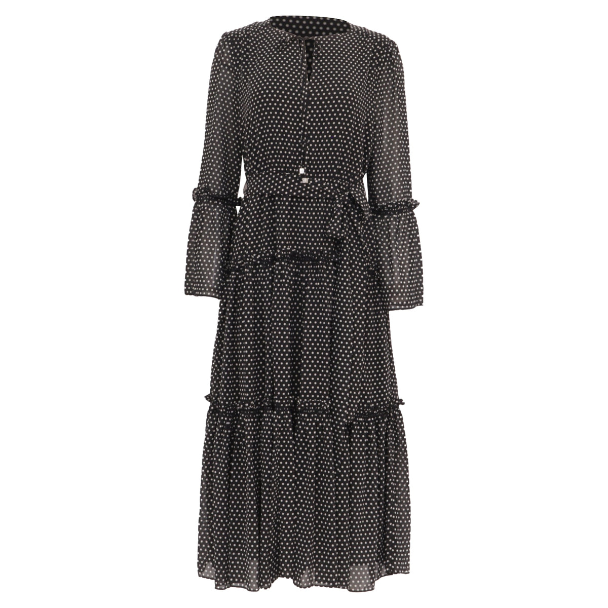 Vestido de lunares color negro