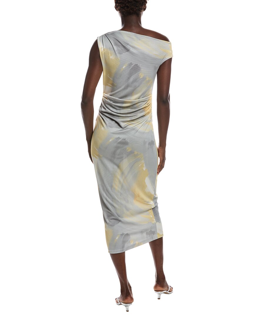 Vestido midi con hombros descubiertos