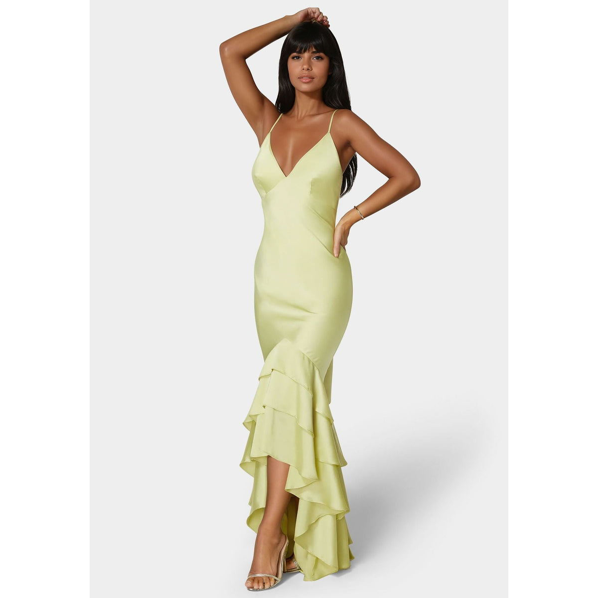 Vestido de mujer de satén