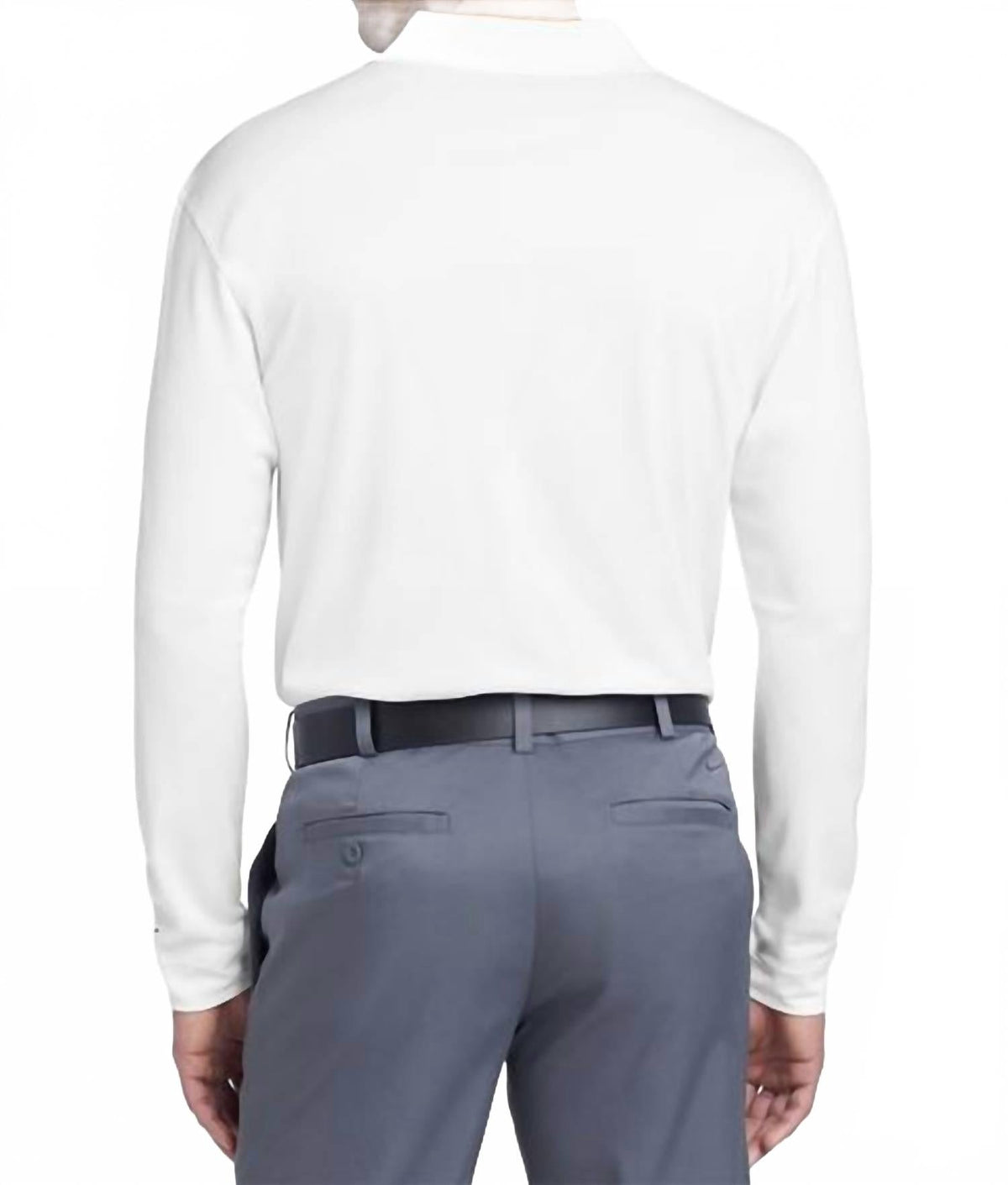 Polo de manga larga color blanco
