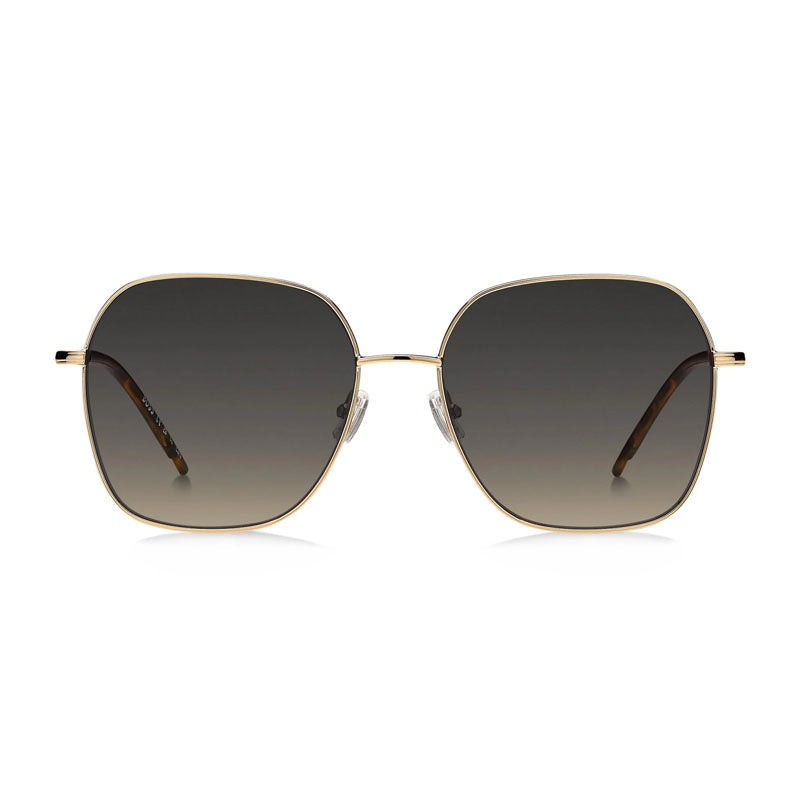 Gafas color gris y café y dorado