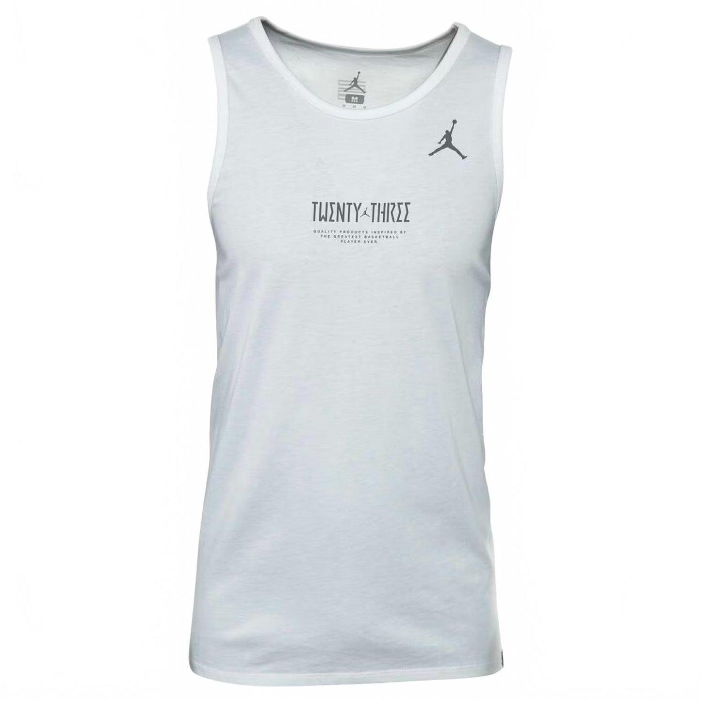 Camiseta sin mangas de hombre color blanco