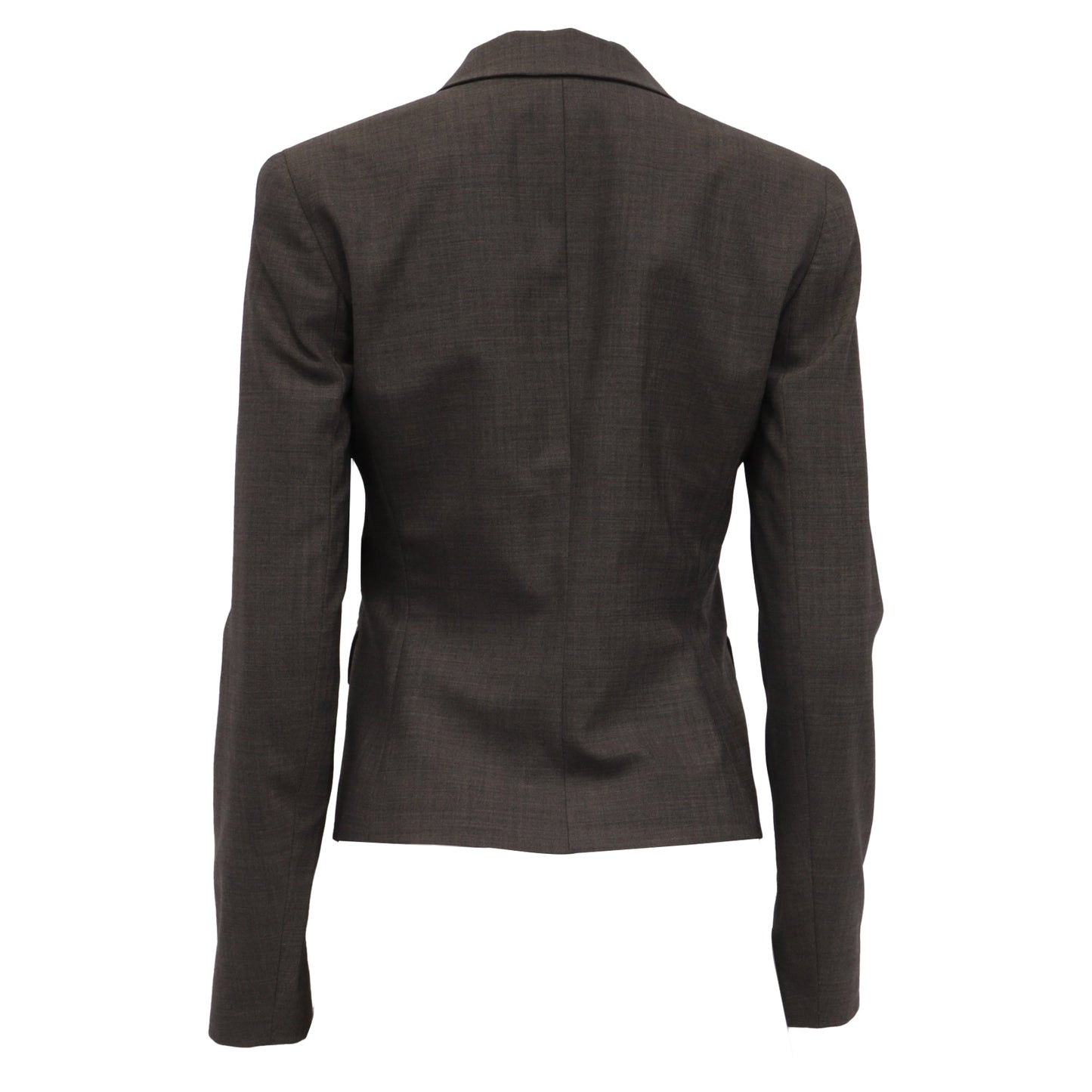Blazer de lana color café