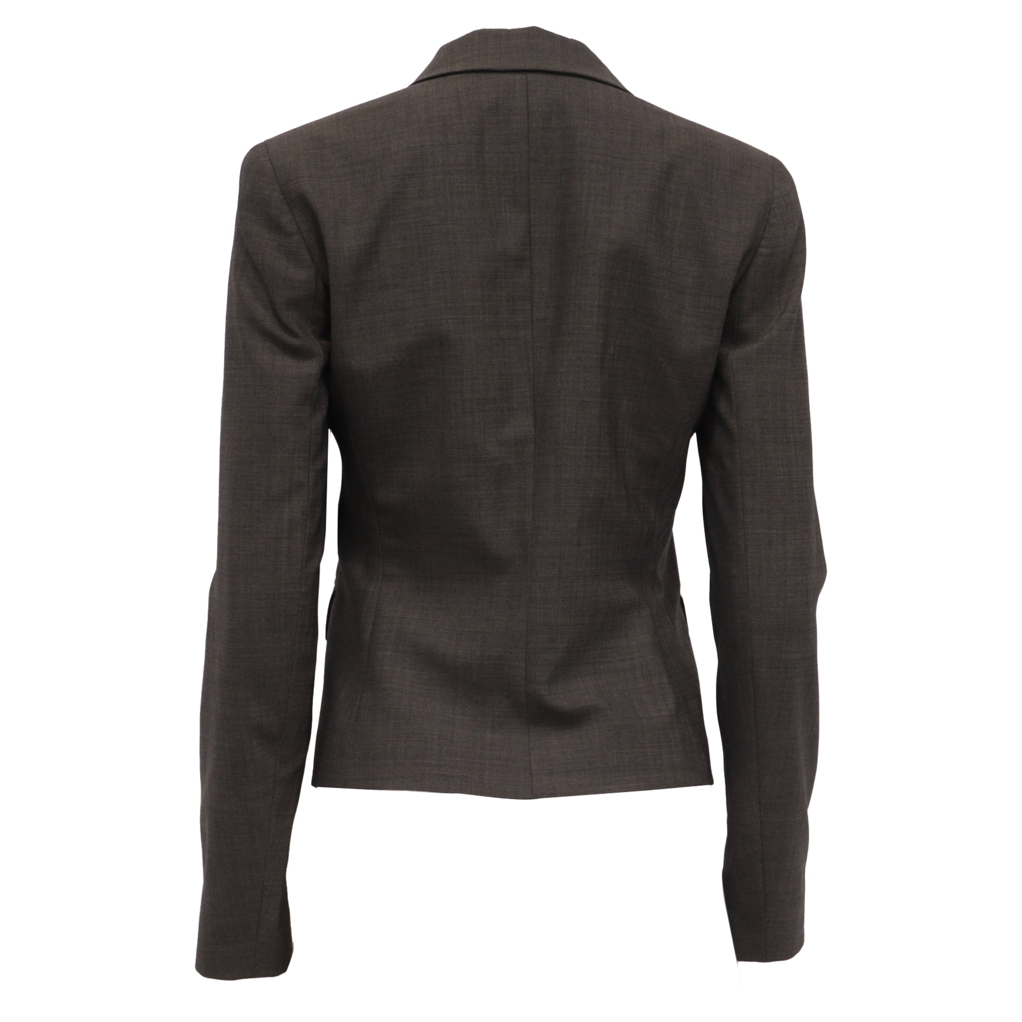 Blazer de lana color café