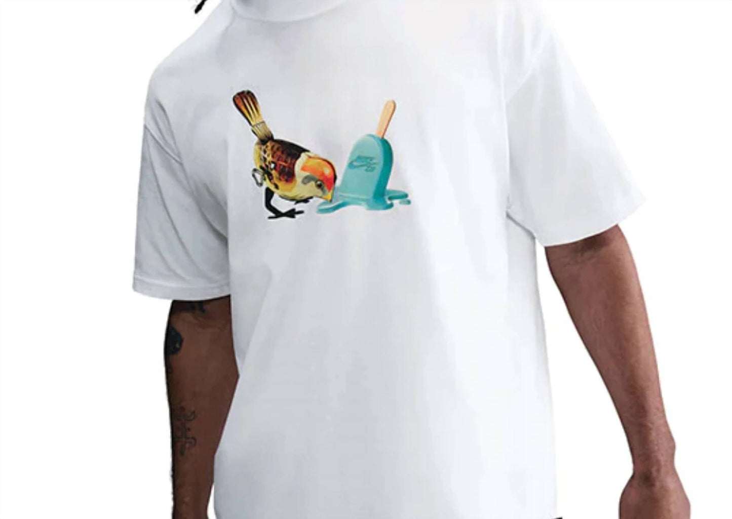 Camiseta color blanco y crema