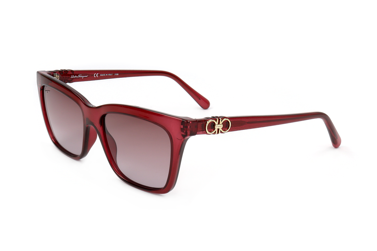 Gafas de sol de mujer 55 mm color rojo