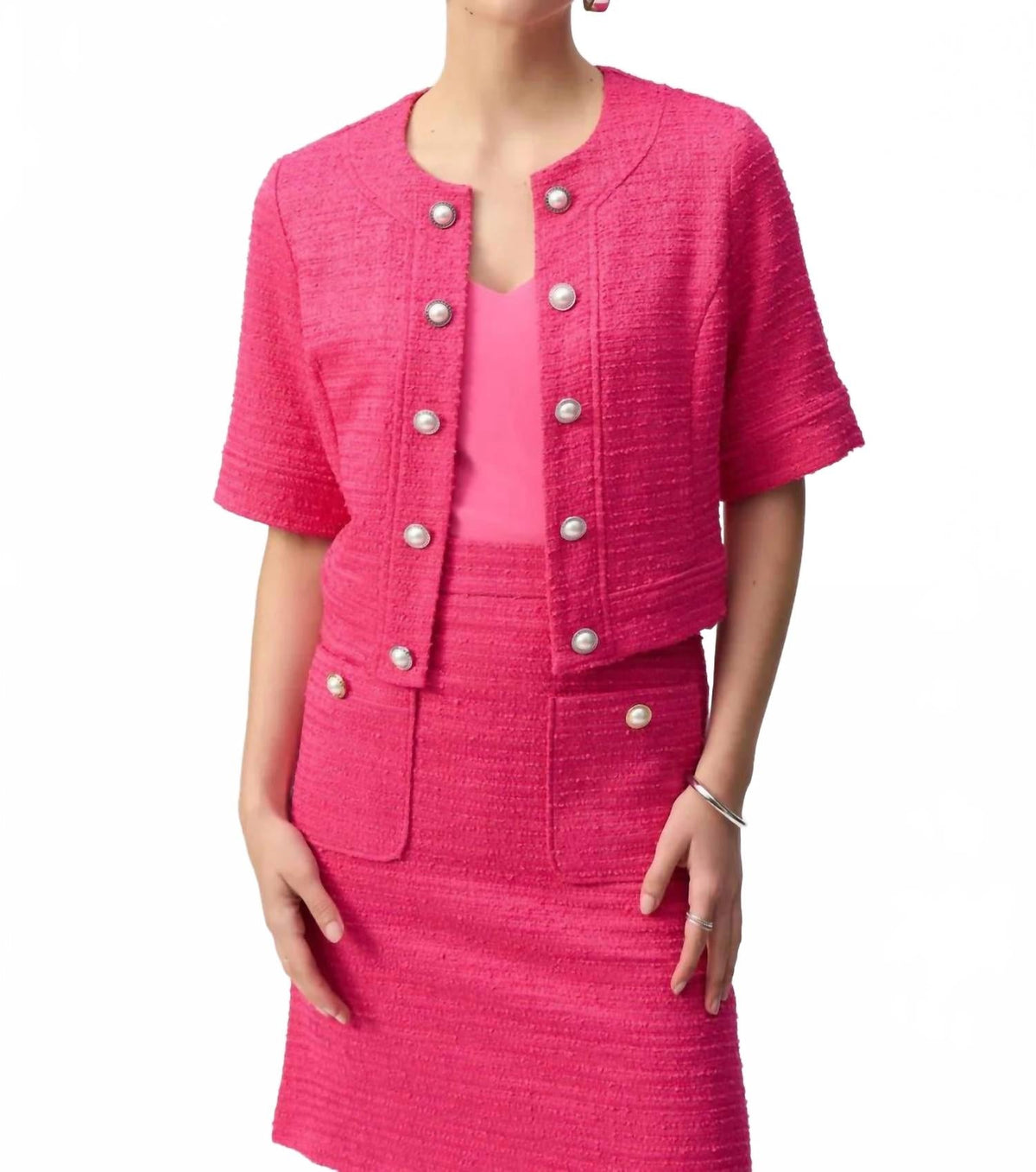 Chaqueta color rosado