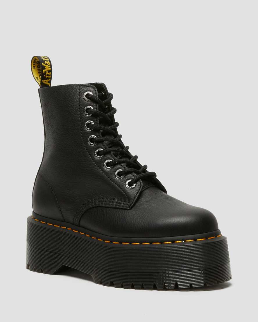 Botas de cuero con plataforma