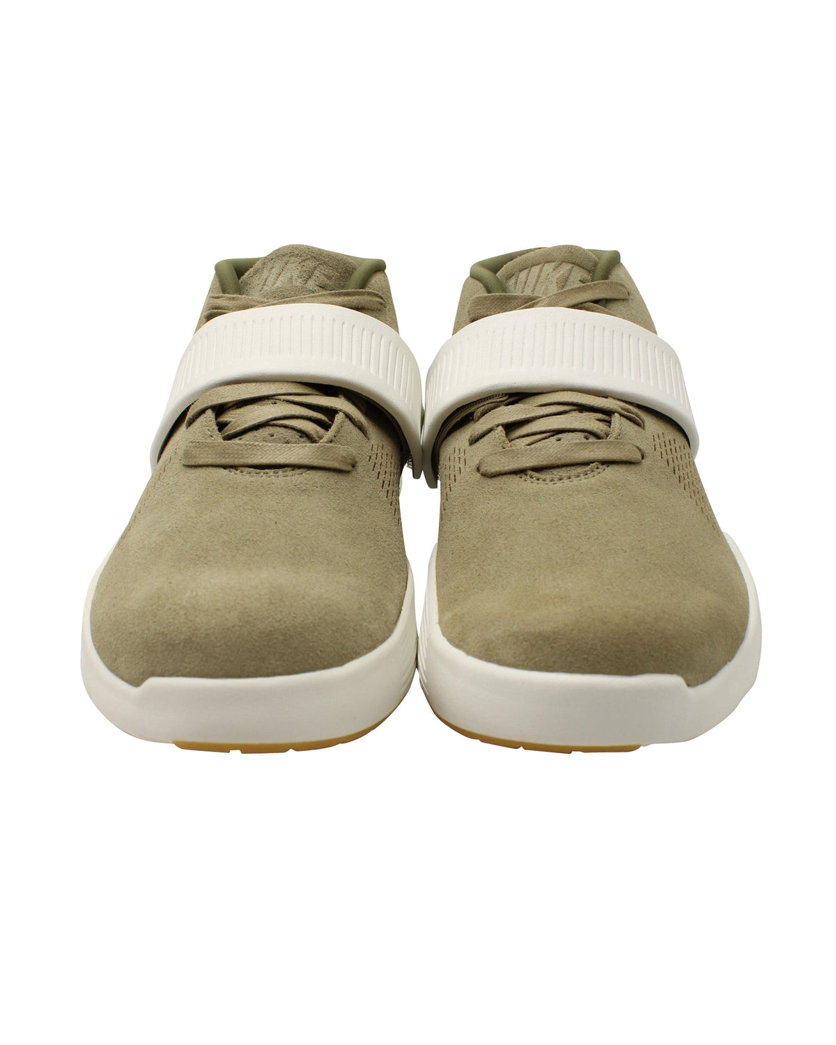Calzado de gamuza color caqui