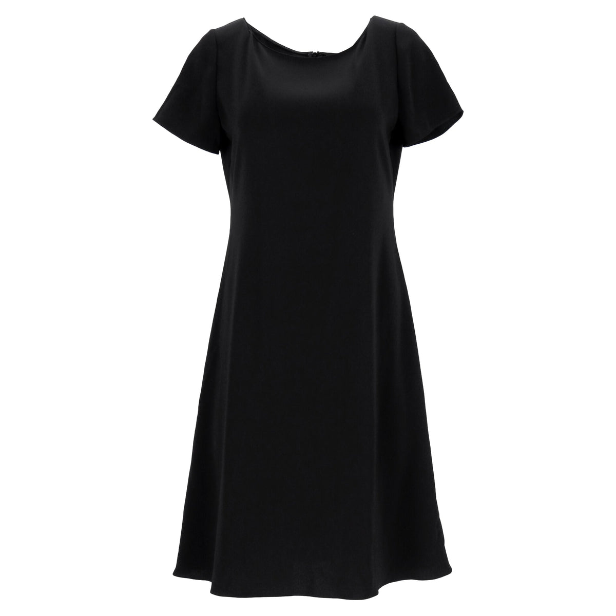 Vestido corto de manga corta color negro
