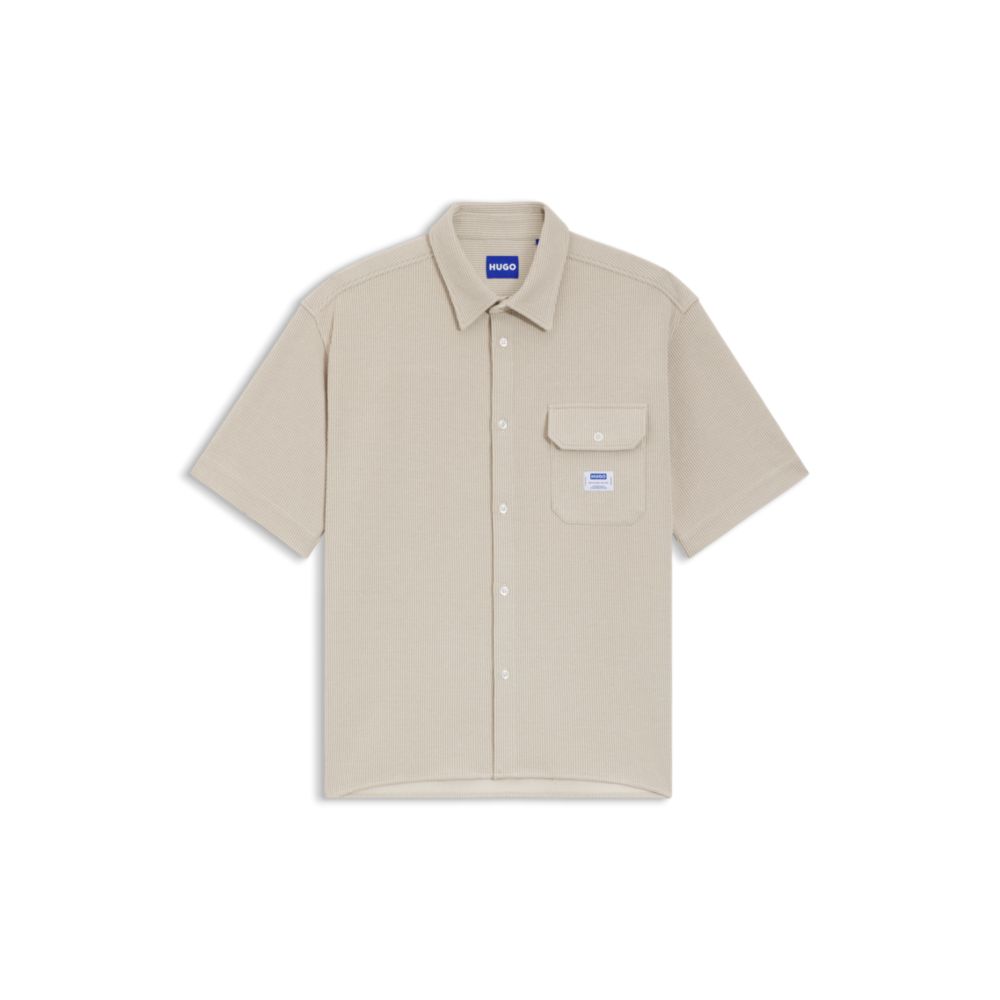 Camisa de algodón de corte amplio