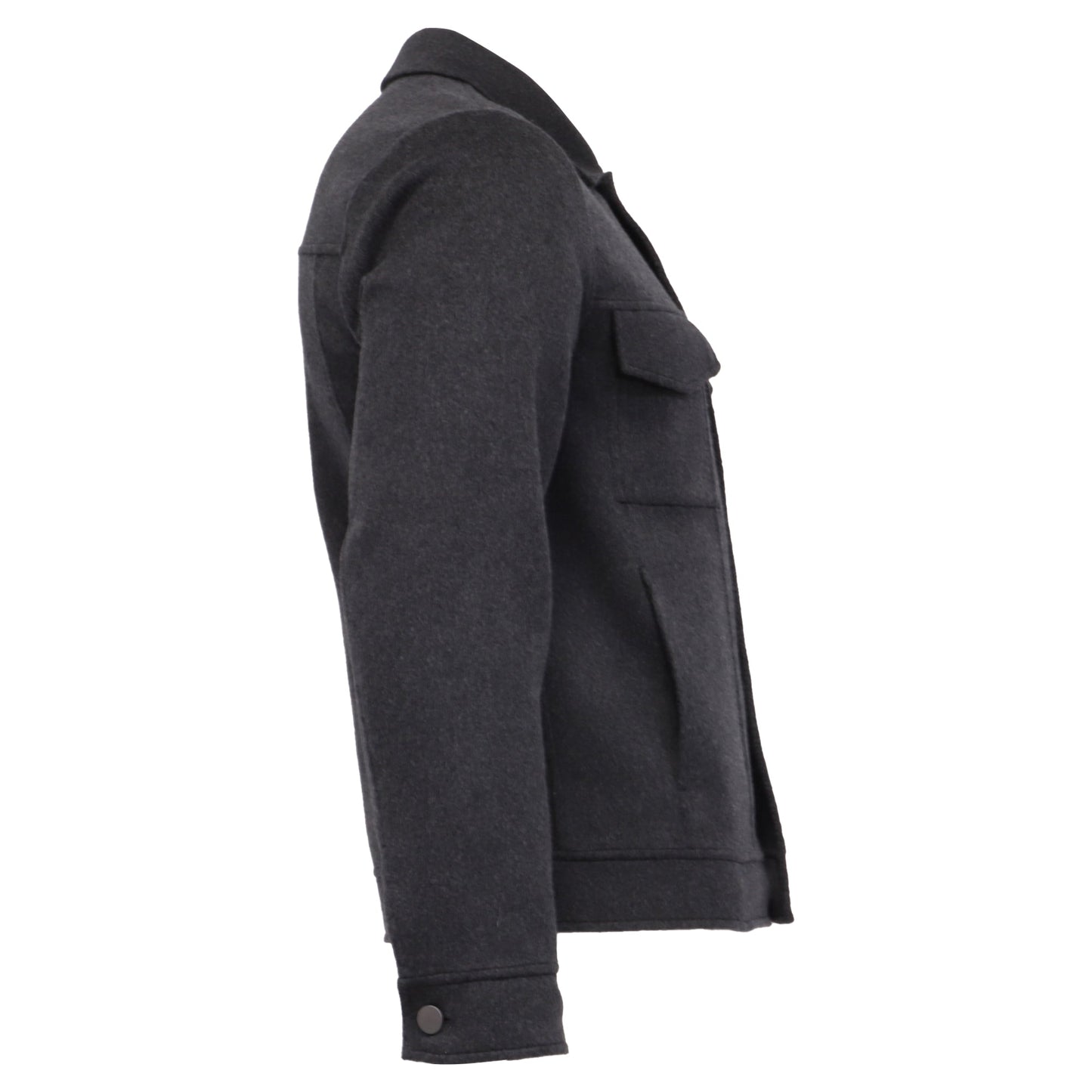 Chaqueta de lana color gris