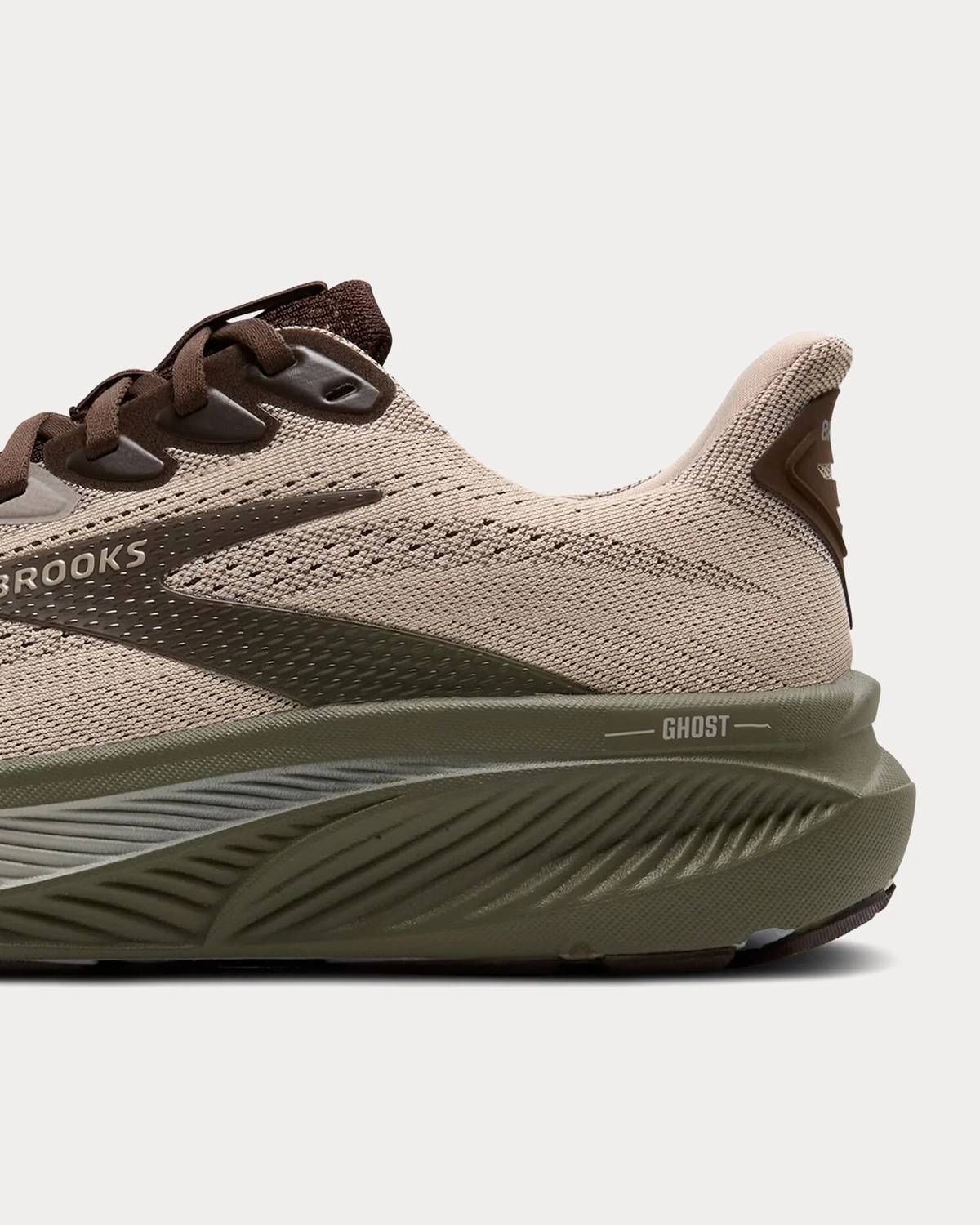 Tenis para correr de hombre color café