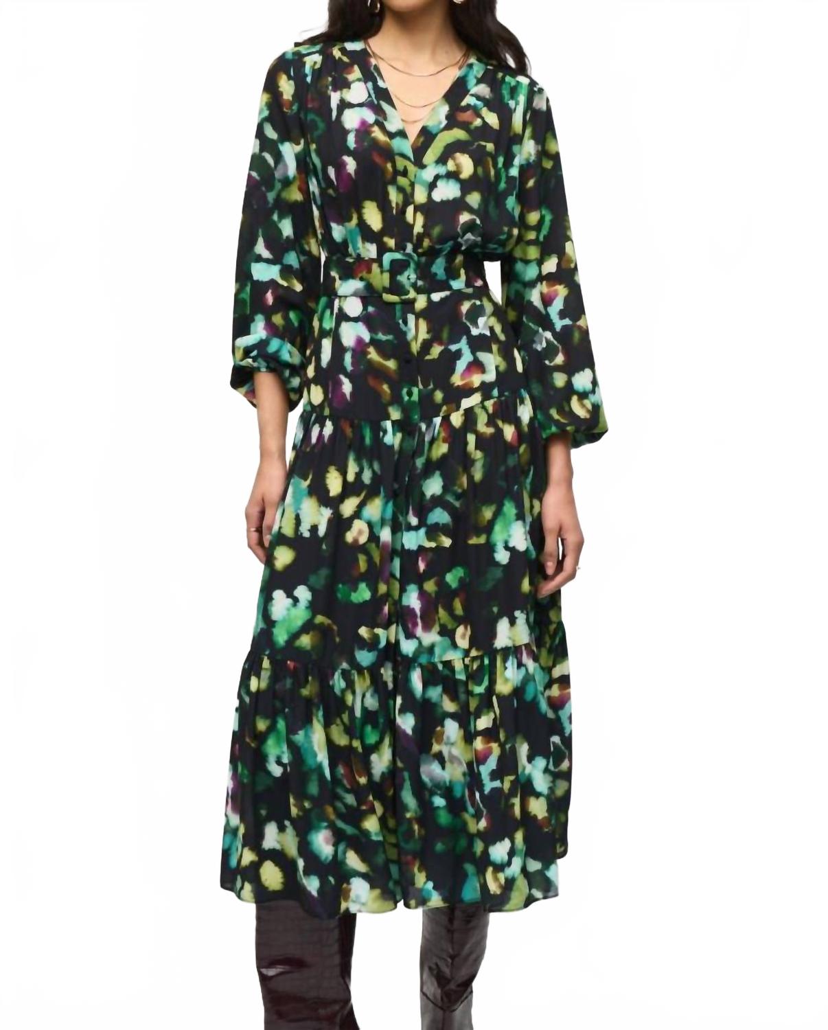 Vestido midi color negro