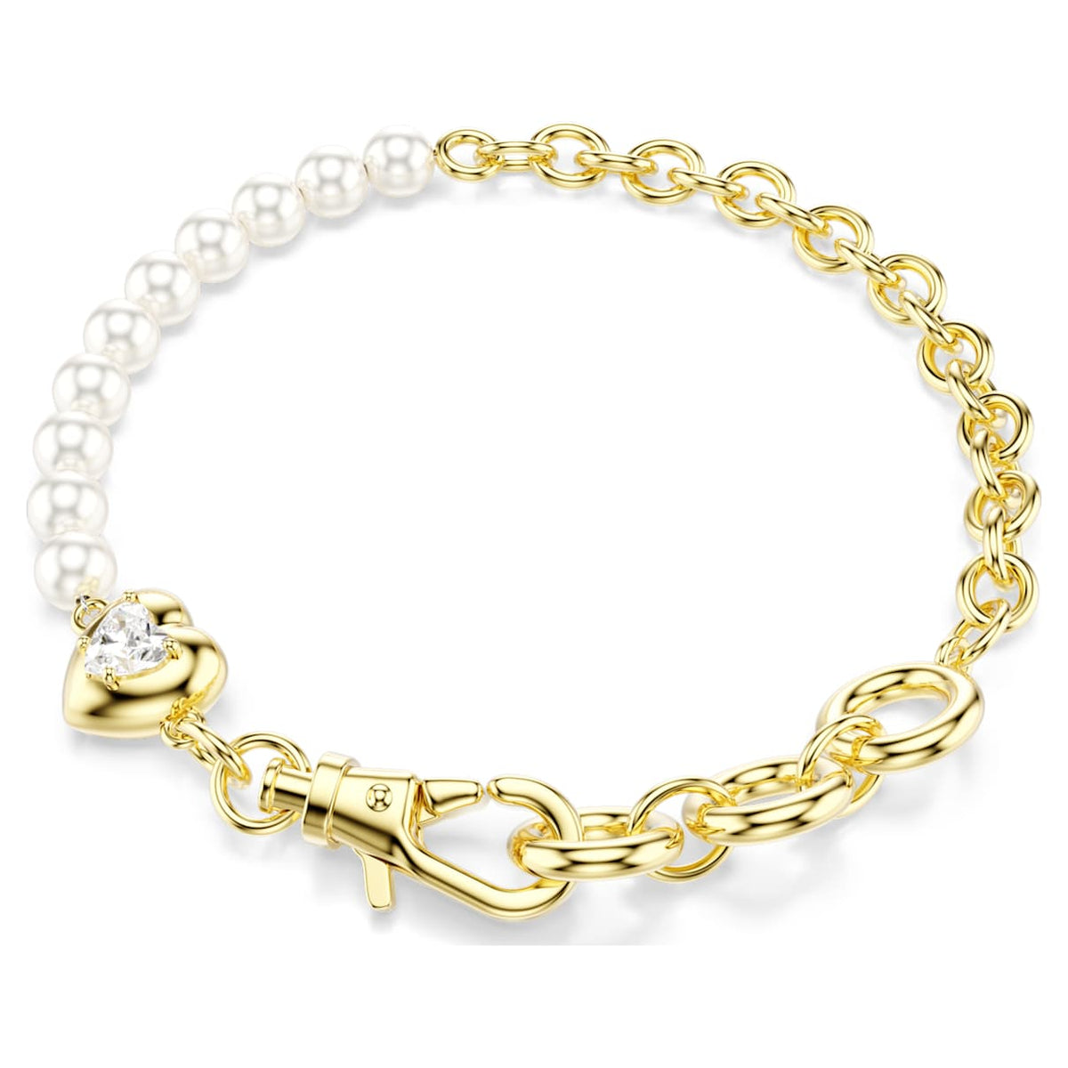 Pulsera color blanco y dorado